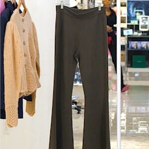 Sweater knit flare pants